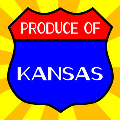 Produce Of Kansas Shield