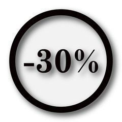 30 percent discount icon