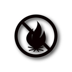Fire forbidden icon