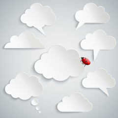Fototapeta premium clouds set