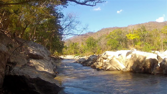 Tubing on a mountain river2/Tubing on a mountain river, northern Thailand