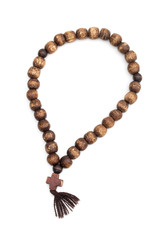 beads on the white background