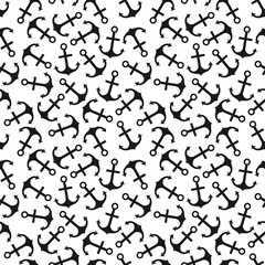 Seamless pattern of anchor shape and line