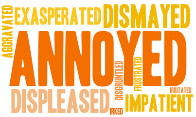 Annoyed Word Cloud
