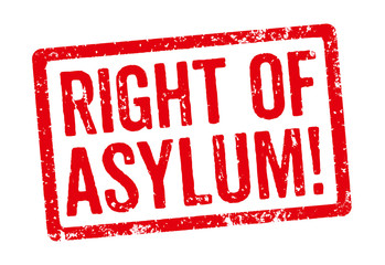 Red stamp - Right of Asylum