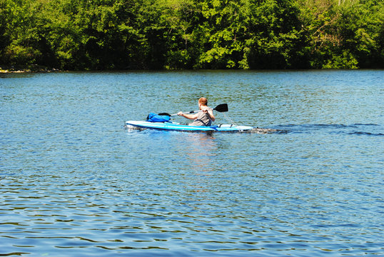 Kayaking on the Pond