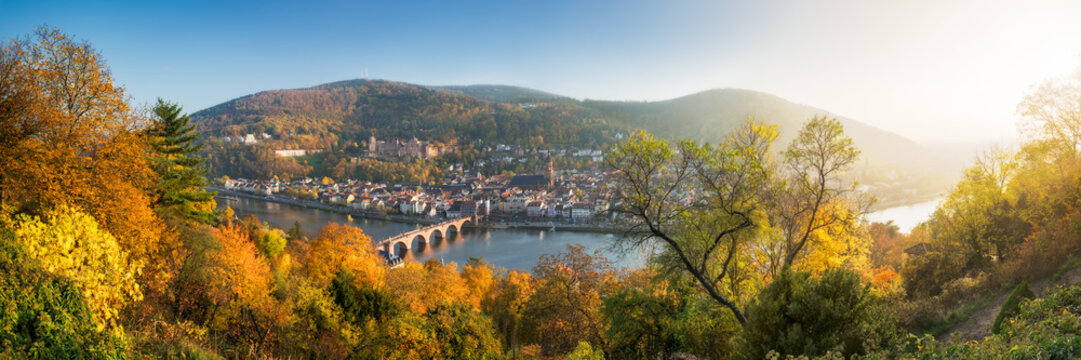 Heidelberg Panorama im Herbst