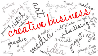 Creative Business Word Cloud