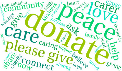 Donate Word Cloud