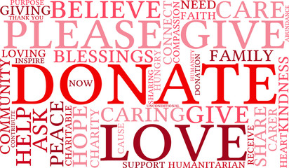 Donate Word Cloud