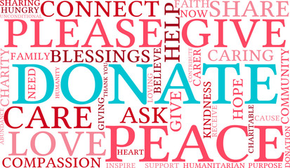 Donate Word Cloud