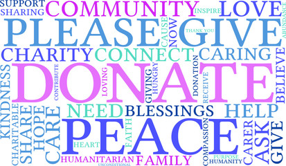 Donate Word Cloud