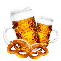 Selbstklebende Fototapeten Bier beer and brezel  © refresh(PIX)