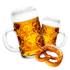 beer and brezel