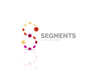 Vector outline minimal abstract geometric logo