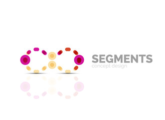 Vector outline minimal abstract geometric logo