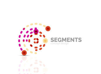 Vector outline minimal abstract geometric logo