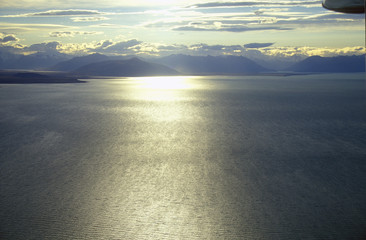 Argentina's largest lake, Lago Argentino in Parque Nacional Las Glaciares, near El Calafate, Patagonia, Argentina