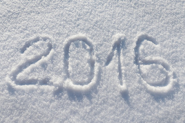 2016  draw on snow background