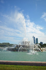Buckingham Fountain display in Chicago
