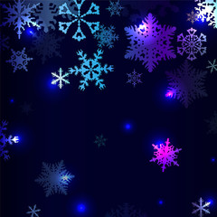Fototapeta na wymiar winter background with snowflakes. stock vector illustration