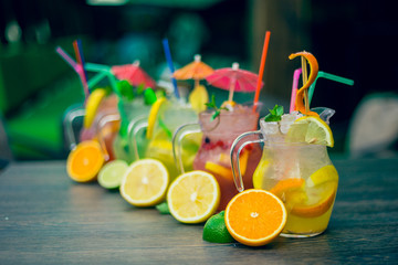 homemade lemonade with lime