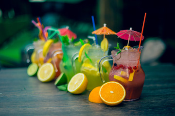 homemade lemonade with lime