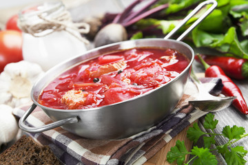 Borsh. Russian traditional dish