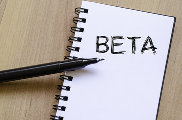 Beta write on notebook