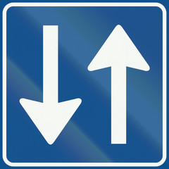 Netherlands road sign C5 - Access permitted