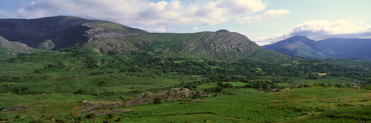 Fototapeta na wymiar Panoramic view of Healy Pass, Cork, Ireland