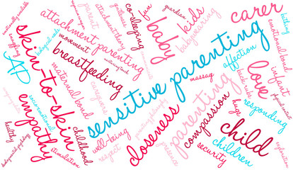 Sensitive Parenting Word Cloud