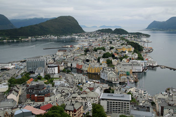 Alesund, view from the Aksla hill © nastyakamysheva