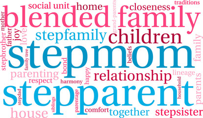 Fototapeta premium Stepmom Word Cloud