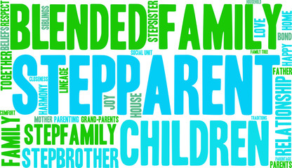 Obraz premium Stepparent Word Cloud