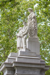 Fototapeta premium Civil War Monument In Honor of The Men of Charlestown