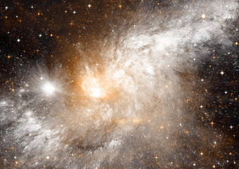 galaxy in a free space