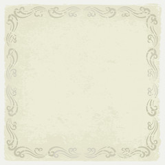 grunge vintage background with decorative frame