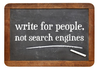 write for people, not search engine