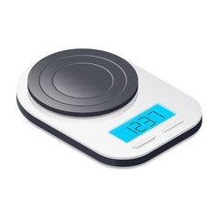 Kitchen scales isometric icon