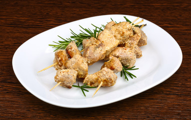 Chicken skewers