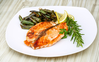 Salmon steak