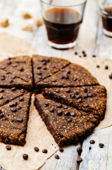 Coconut banana chocolate chips chocolate scones