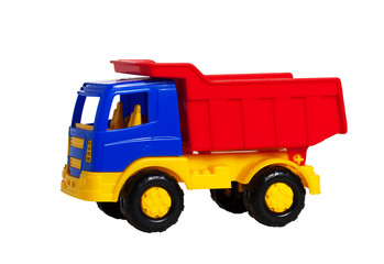 A bright plastic toy truck2