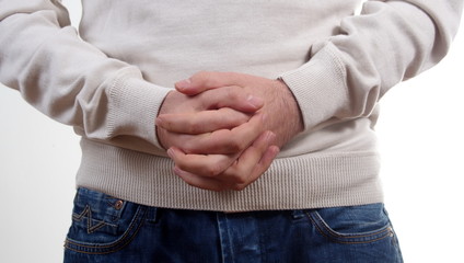 man bosy language waiting