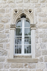 Fototapeta na wymiar Window from Korcula island, Croatia
