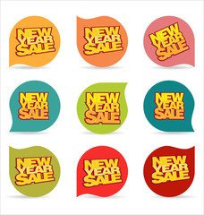New Year sale price tag