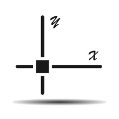 mathematical coordinates flat