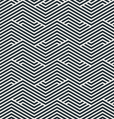seamless monochrome striped geometric pattern