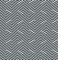 seamless monochrome striped geometric pattern